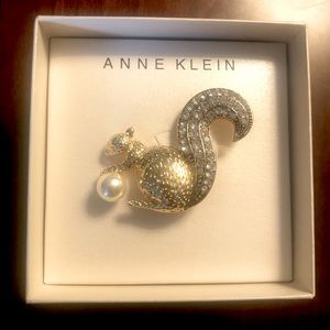 Anne Klein Gold Tone Squirrel Pin